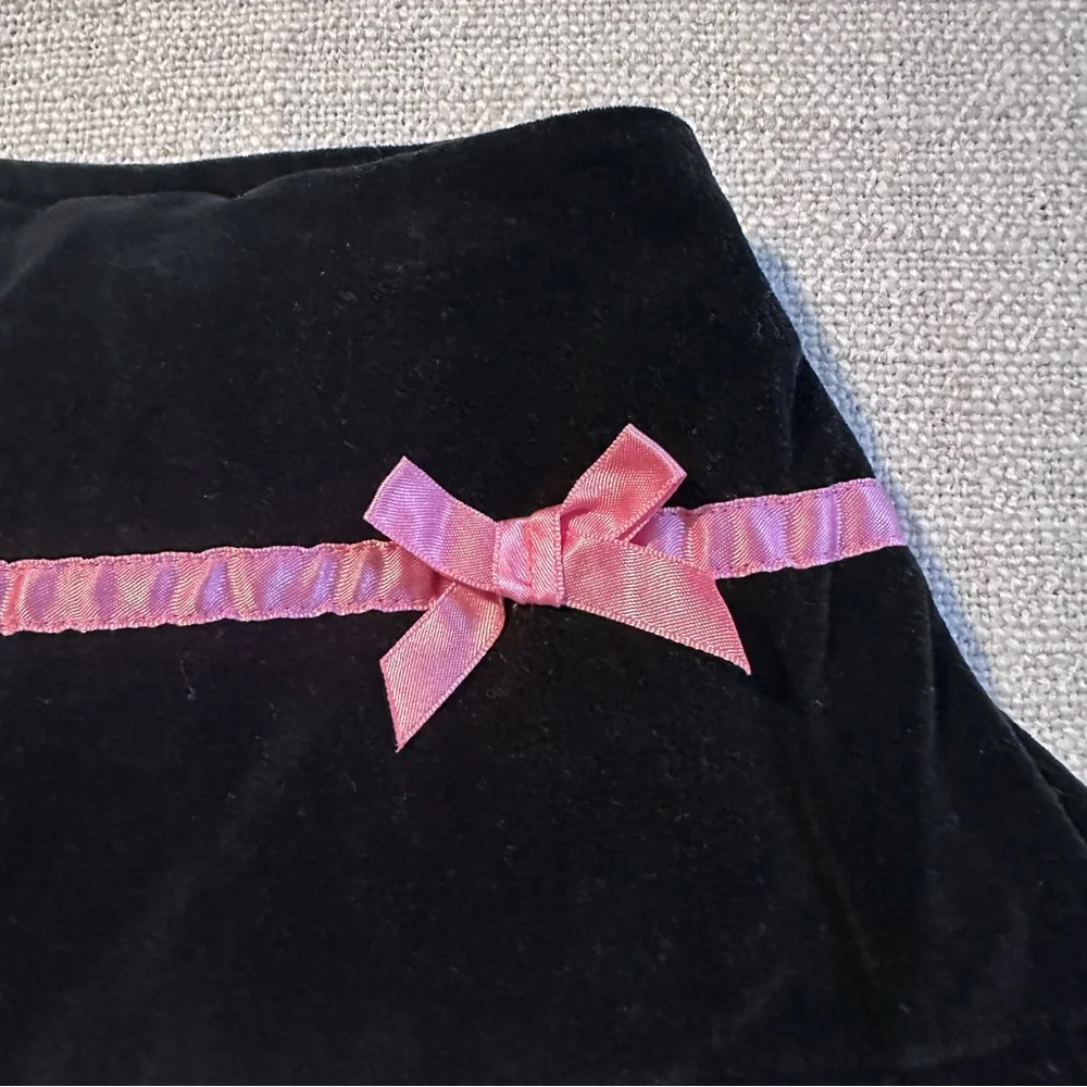 2 Skirts New THE CHILDREN'S PLACE Black Corduroy Velvet Pink Ruffle Bloomer 5 5T